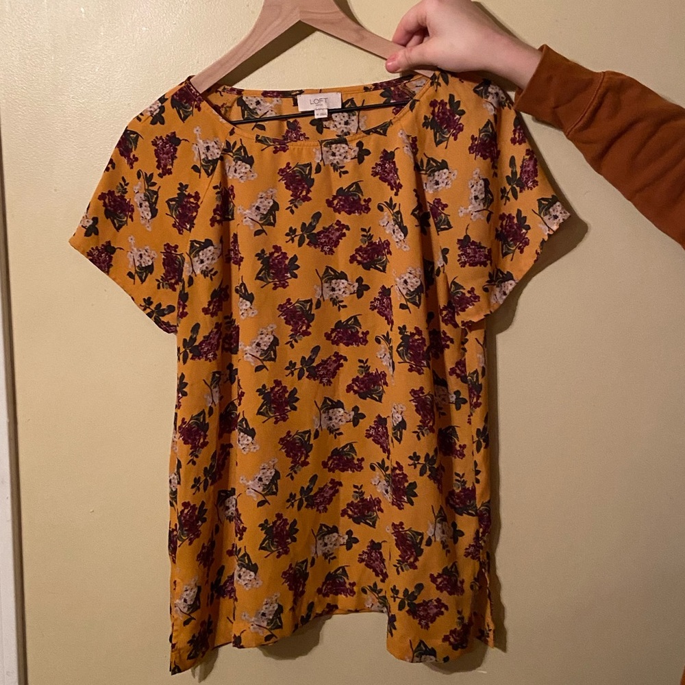 LOFT Floral Blouse